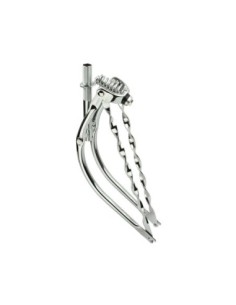 26 Lowrider Bent Spring Fork 1 Inch W/Twisted Bars Chrome.